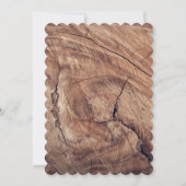 CARTE DE FAIRE-PART DE MARIAGE DE BOOTS RUSTIQUES (Dos)