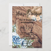 CARTE DE FAIRE-PART DE MARIAGE DE BOOTS RUSTIQUES (Devant)