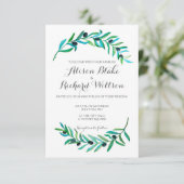 Carte de faire-part de mariage de branche (Debout devant)