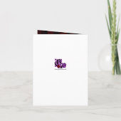 Carte de Faire-part de mariage de café et de goth  (Dos)