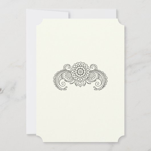 Carte de faire-part de mariage de conception de dé (Dos)