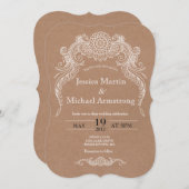 Carte de faire-part de mariage de conception de dé (Devant / Derrière)