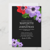 Carte de Faire-part de mariage de couleur aquarell (Devant)