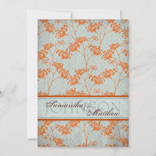 Carte de faire-part de mariage de jeune mariée de (Devant)