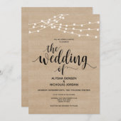 Carte de Faire-part de mariage de la batterie de l (Devant / Derrière)