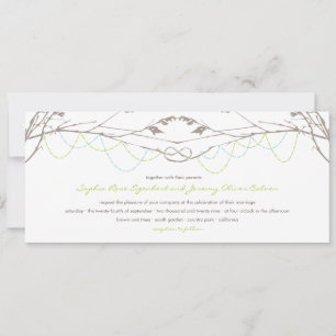 Carte de Faire-part de mariage de la branche des a