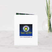 Carte de faire-part de mariage de soirée de tartan (Dos)