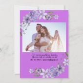 Carte de Faire-part de mariage d'écriture J'ai tro (Dos)