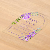 Carte de faire-part de mariage en acrylique avec d (Poser)