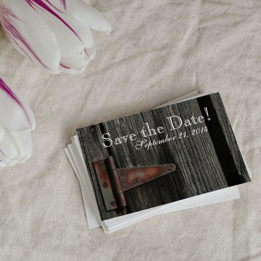 Carte de faire-part de mariage en bois rustique de