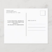 Carte de Faire-part de mariage Eucalyptus Russe Bu (Dos)