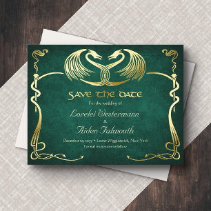 Carte de Faire-Part de Mariage Fantastique Dragon 