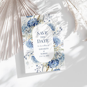 Carte de Faire-Part de Mariage Fleur d'Hydrange Bl