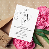 Carte de Faire-Part de Mariage Fleurs Sauvages