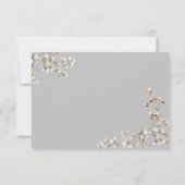 Carte de faire-part de mariage Gypsophile (Dos)