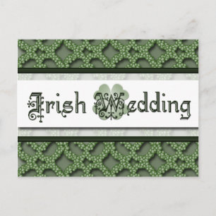 Carte de faire-part de mariage irlandais