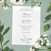 Carte de Faire-part de mariage minimale de la mari