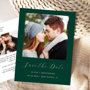 Carte de faire-part de mariage minimaliste 2 photo