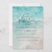 Carte de faire-part de mariage Modern Ocean Tide W (Devant)