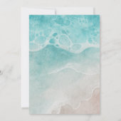 Carte de faire-part de mariage Modern Ocean Tide W (Dos)