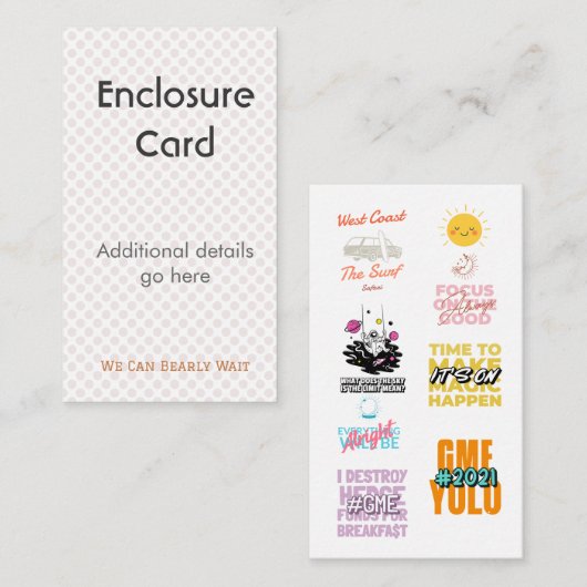 Carte de Faire-Part de Mariage Naissance | Couche- (Devant / Derrière)