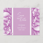 Carte de faire-part de mariage orné d'orchidées (Devant)