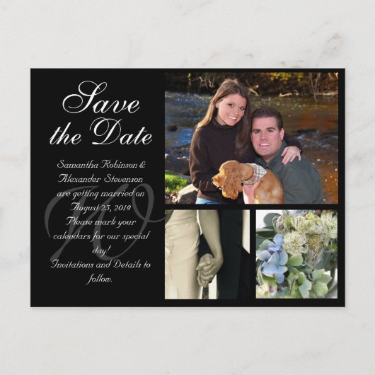 Carte de Faire-Part de Mariage Personnalisable ave (Devant)