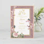 Carte de Faire-part de mariage royale sur le thème (Debout devant)