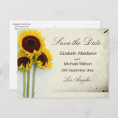 Carte de faire-part de mariage rustique avec tourn (Devant / Derrière)