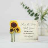 Carte de faire-part de mariage rustique avec tourn (Debout devant)