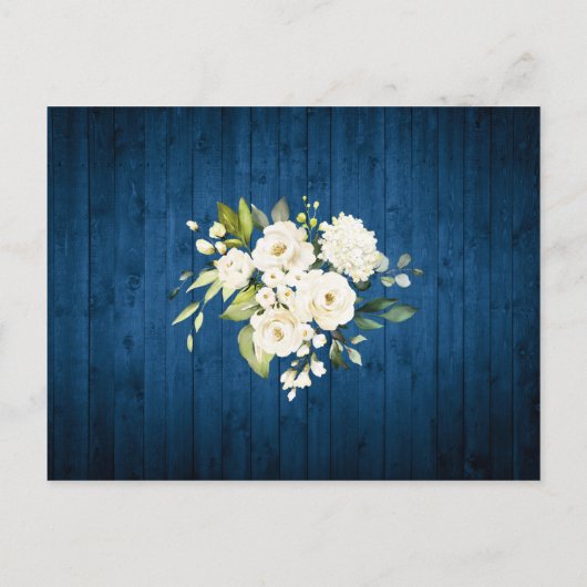 Carte de Faire-part de mariage Rustique de dentell (Dos)