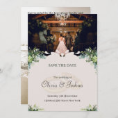 Carte de Faire-Part de Mariage Rustique Intérieur (Devant / Derrière)