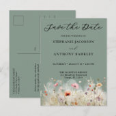 Carte de faire-part de mariage 'Save the Date' (Devant / Derrière)