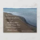 Carte de faire-part de mariage sur la plage. (Dos)