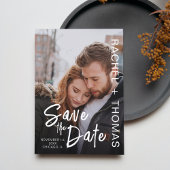Carte de Faire-Part de Mariage sur Mesure avec Pho