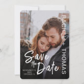 Carte de Faire-Part de Mariage sur Mesure avec Pho (Devant)