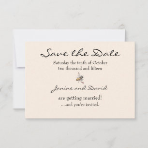 Carte de faire-part de mariage Tiny Bee Wedding