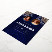 Carte de faire-part de mariage traditionnelle indi (Rotation)