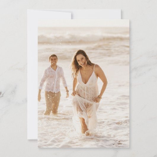 Carte de Faire-part de mariage virtuelle géométriq (Dos)