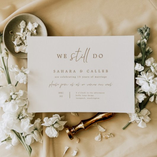 Carte de Faire-part de mariage Vow Renewal Ceremon