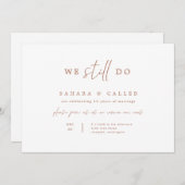 Carte de Faire-part de mariage Vow Renewal Ceremon (Devant / Derrière)