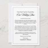 Carte de faire-part de mise à jour de mariage mini (Devant)