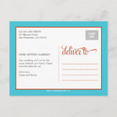 Carte de faire-part de Monogram Birds Save The Dat (Dos)