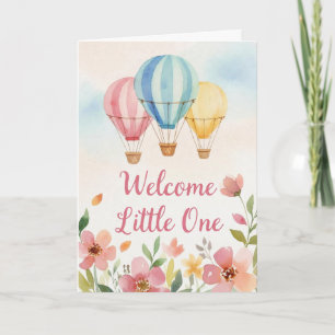 Carte de Faire-Part de Naissance Ballon à Air Chau