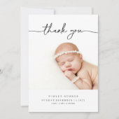 Carte de Faire-part de naissance bébé Merci photo (Devant)