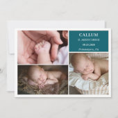 Carte de Faire-Part de Naissance Bébé Taupe Sarcel (Devant)