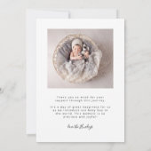 Carte de Faire-part de naissance Bonjour Retro (Dos)