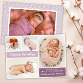Carte de Faire-part de naissance Collage photo mod