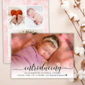 Carte de Faire-part de naissance Collage photo mod