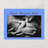 Carte de faire-part de naissance de bébé (Devant)